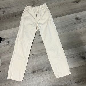 BRANDY MELVILLE white cargo pants! Lightly worn. One size.